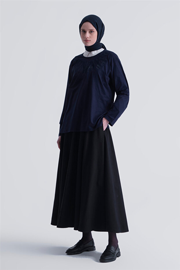 Combed Navy Blue - 2