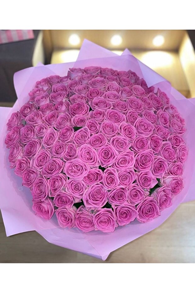 Pink Premium Rose 100 Bouquet
