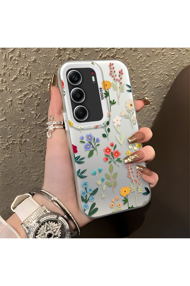 Tecno Camon 40 Compatible Stylish Floral Anti-Scratch Protective Phone Case