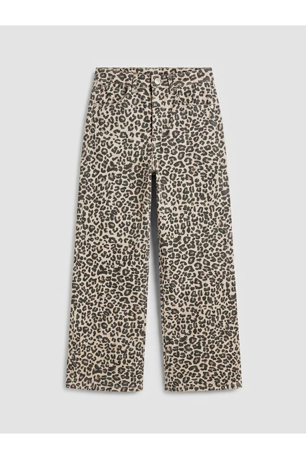 Lcw Kidsbej Wideleg Patterned Girls' Trousers