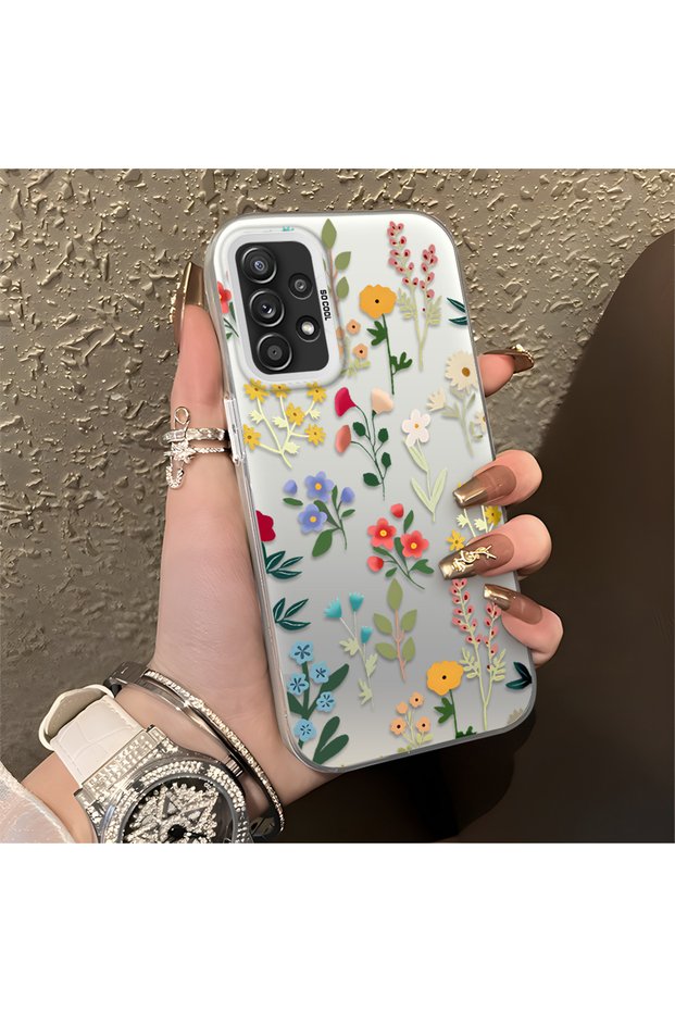 Samsung Galaxy A52/A52S Compatible Stylish Floral Scratch Protection Phone Case