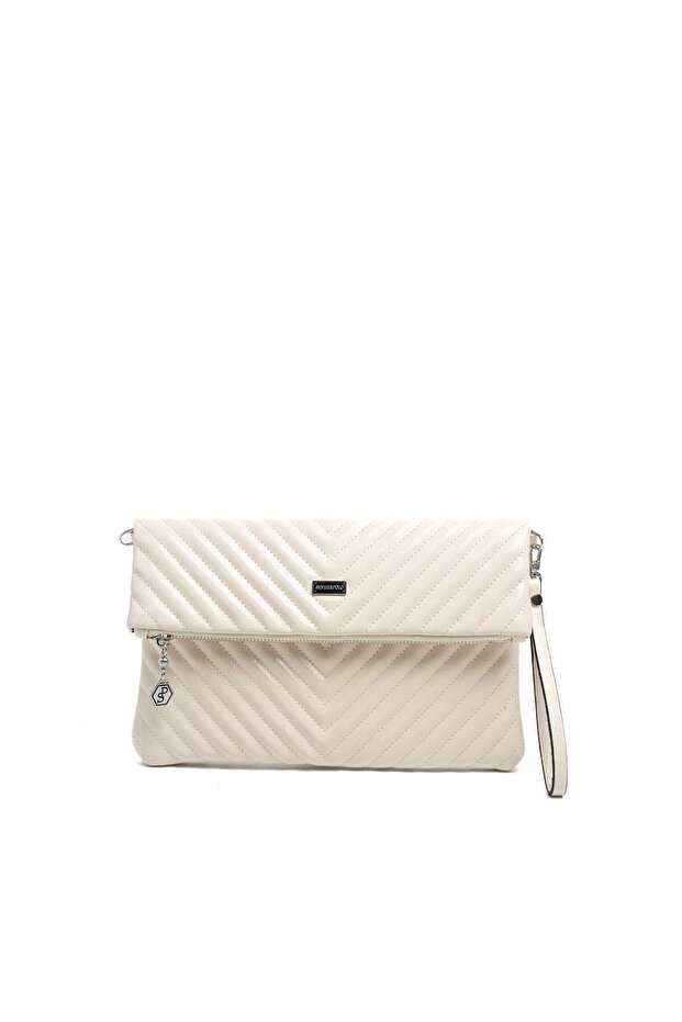Silver & Polo Sp1134 Women's Portfolio & Clutch Crash Beige-Beige