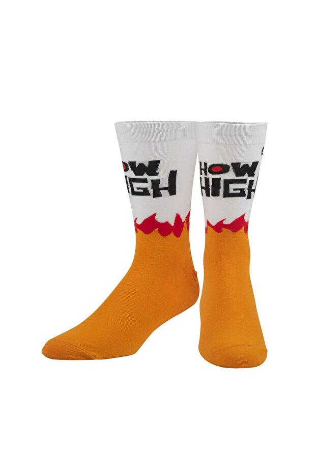 X HOW HIGH BURN CREW SOCKS - 3