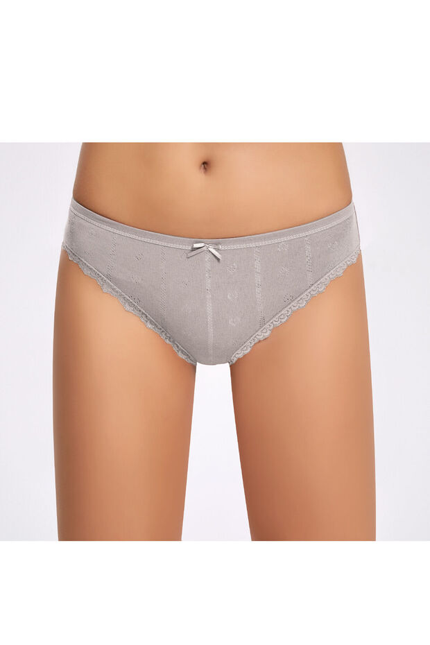 Women's 100% Cotton Lace Heart Patterned Colorful 12-Piece Slip/Panties
