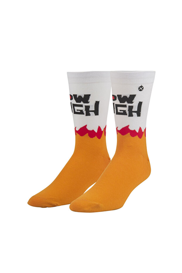 X HOW HIGH BURN CREW SOCKS - 1
