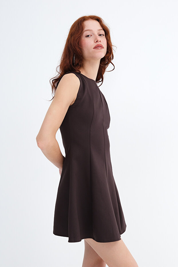 Kolsuz Mini Elbise E18196 - 5