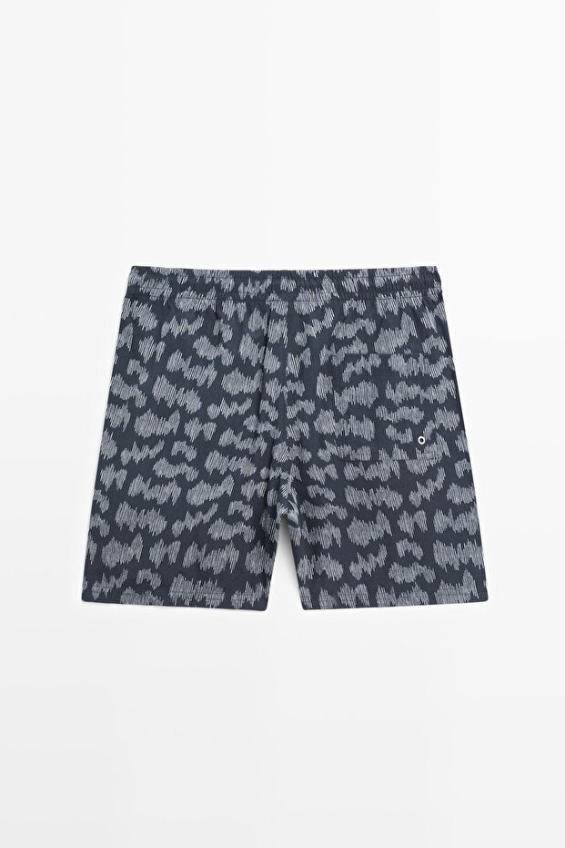 Desenli deniz şortu - 6