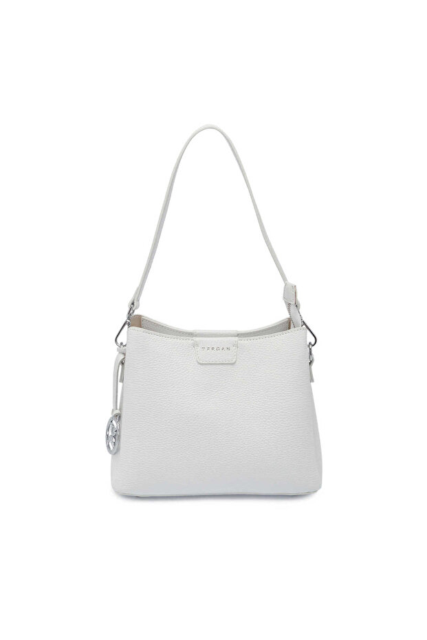 White Genuine Leather Women's Shoulder Bag - S26Y1Bc80172-B69