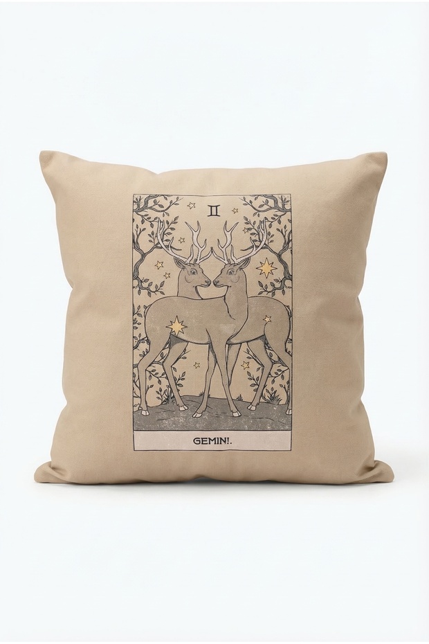 Gemini Throw Pillow Cover