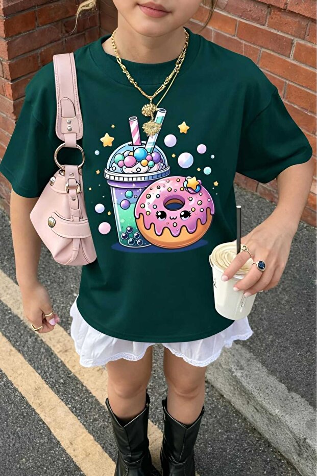 Donald Printed Unisex Children's T-Shirt 4Gh1