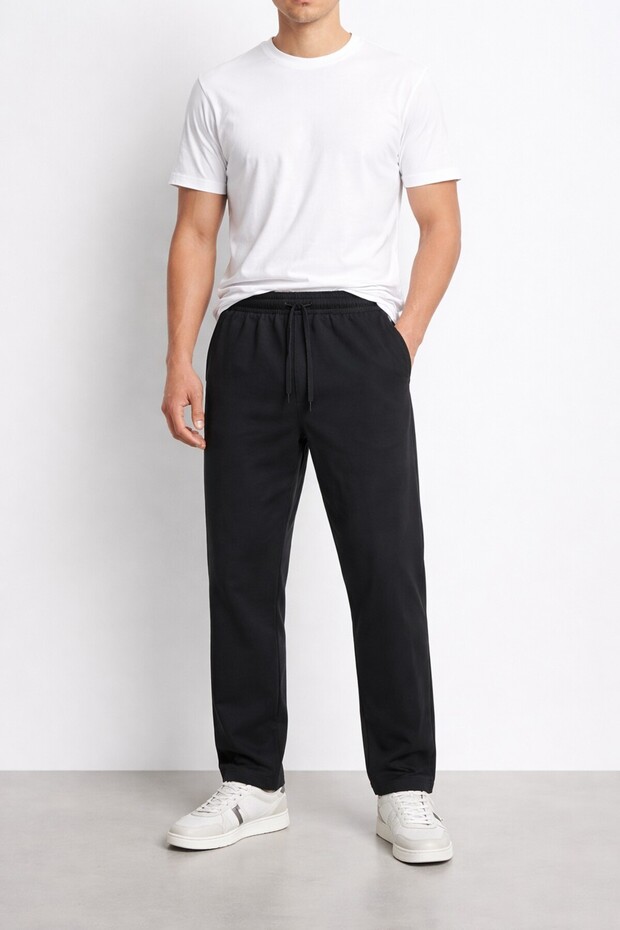 04045 Jogger Pants Men's Black Trousers