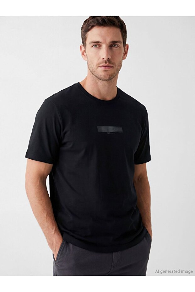 Crew Neck Men's Combed Cotton T-Shirt