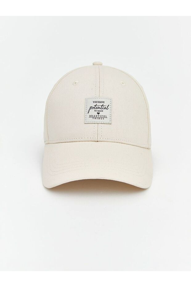 Text Embroidered Women's Cap Hat