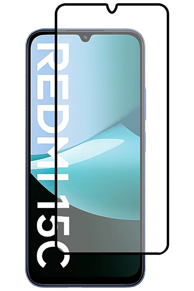 Redmi 15C Unbreakable Glass 5D Full Coverage 9H Tempered Screen Protector