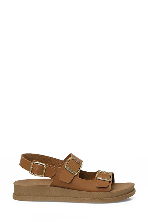 325625.Z6Fx Tan Women's Flat Sandals
