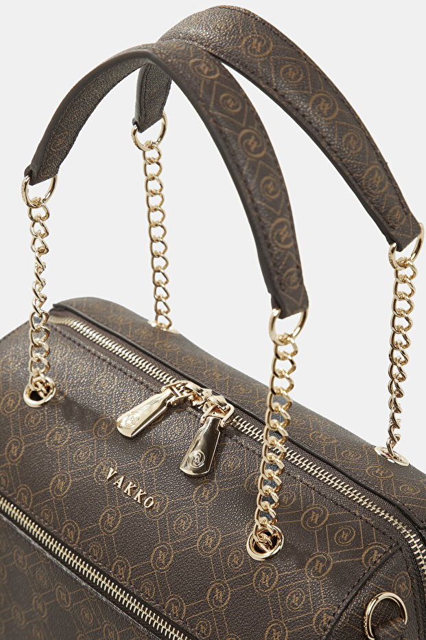 KAHVE MONOGRAM ÇANTA - 5