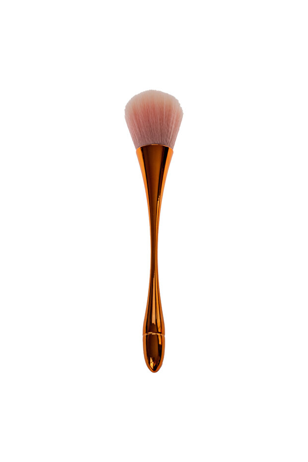 Dust Brush after Manicure and Pedicure - Soft Brush with Stylish Design Nl-0142 Bronze