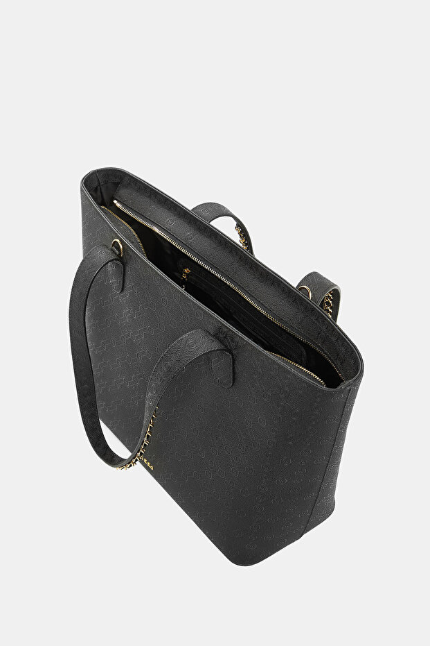 SİYAH MONOGRAM ÇANTA - 7
