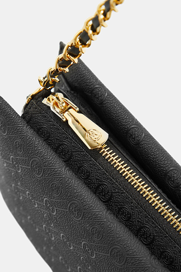 SİYAH MONOGRAM ÇANTA - 6