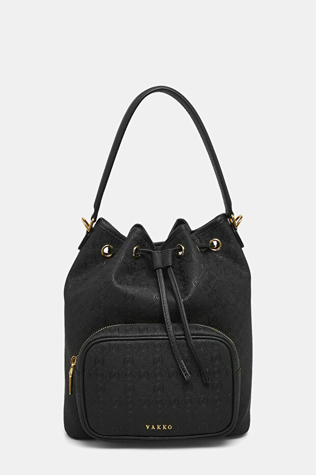 SİYAH MONOGRAM ÇANTA - 1