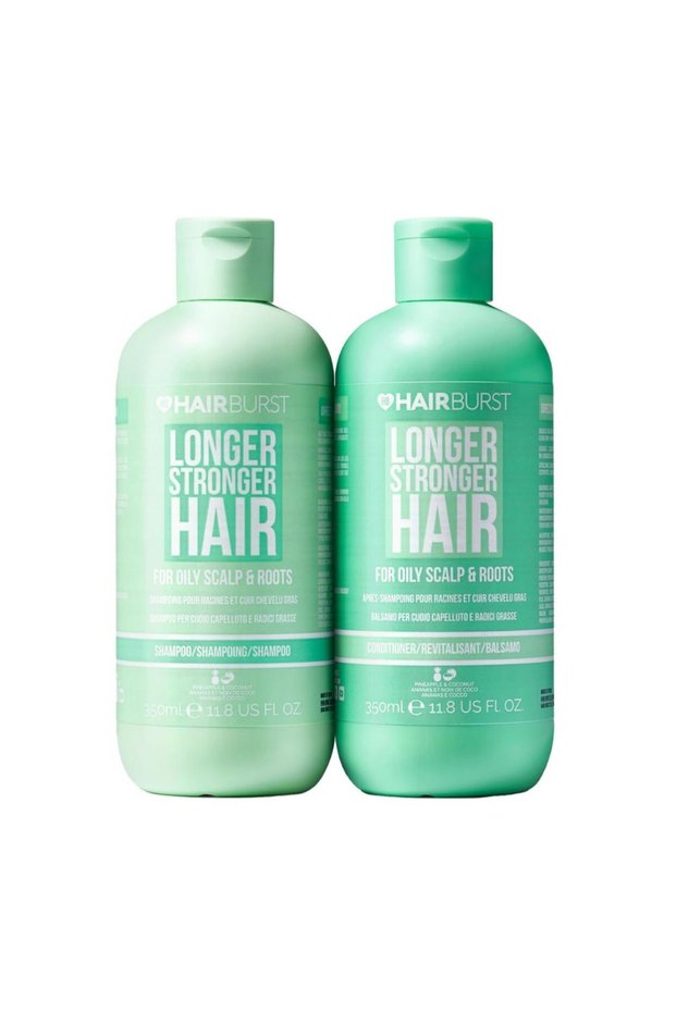 Longer Stronger Hair Shampoo & Conditioner for Oily Scalp and Roots