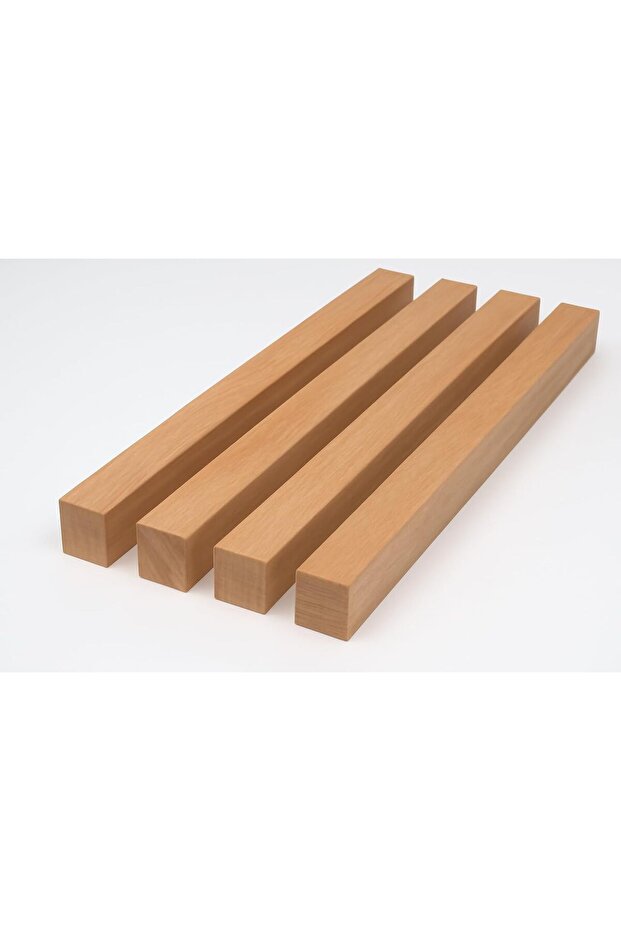 WINGS - Pack of 4 Square Hard Wooden Sticks, 40mmx40mmx1500mm