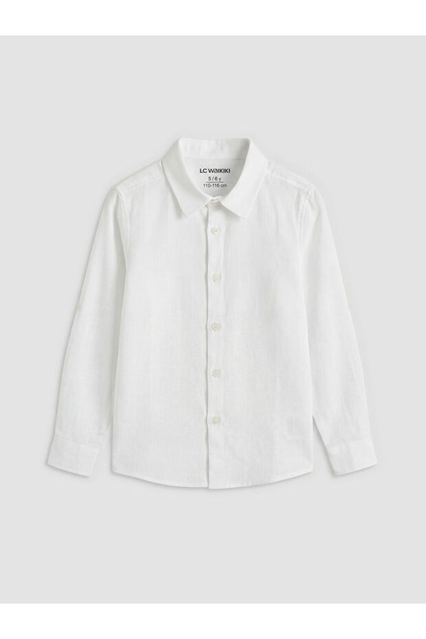Long Sleeve Poplin Boy's Shirt