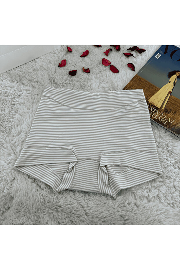 Striped Boxer Briefs Seamless No Trace Soft Women's Underwear