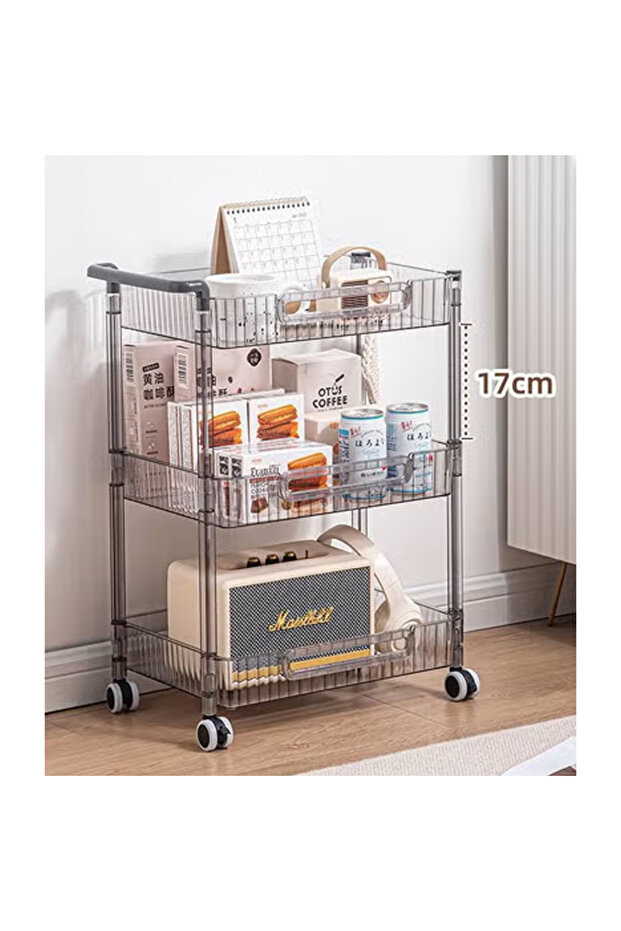 Versatile 3 Layered Rectangular Shaped Floor-standing Fruit and Vegetable Storage Rack - 2