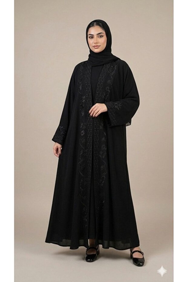 Embroidered Abaya - 3