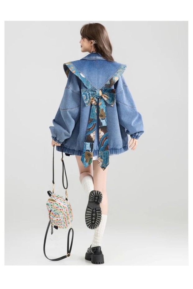 Oversize Denim Ceket - 3
