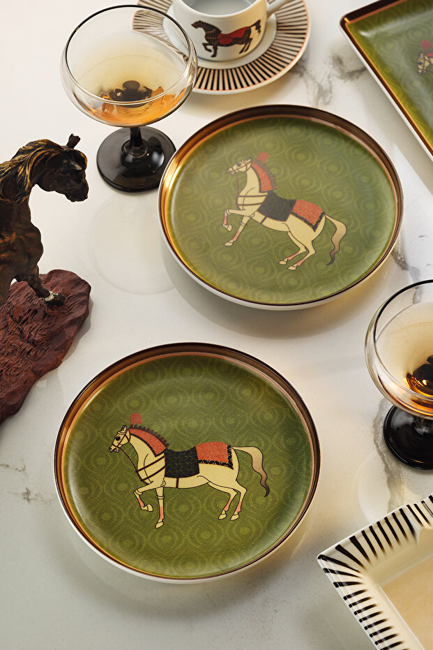 Kadim 2 Pieces 19 cm Cake Plate