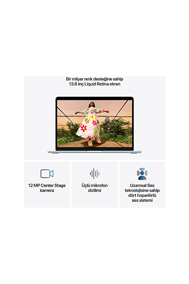 MDHJ4TU/A/MacBook Air/Apple M5 İşlemci(10 Çekirdek CPU-10 Çekirdek GPU)/16GB RAM/1TB SSD/13.6/ - 5