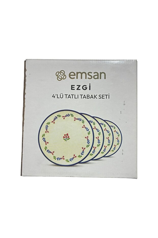 Ezgi 4'lü Tatlı Tabak Seti - 2