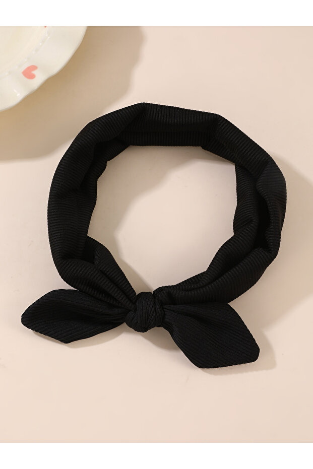 Black Rabbit Ear Headband