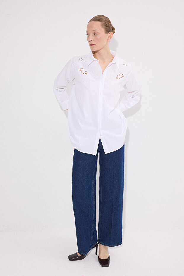 NAKIŞ İŞLEMELİ GÖMLEK - 2