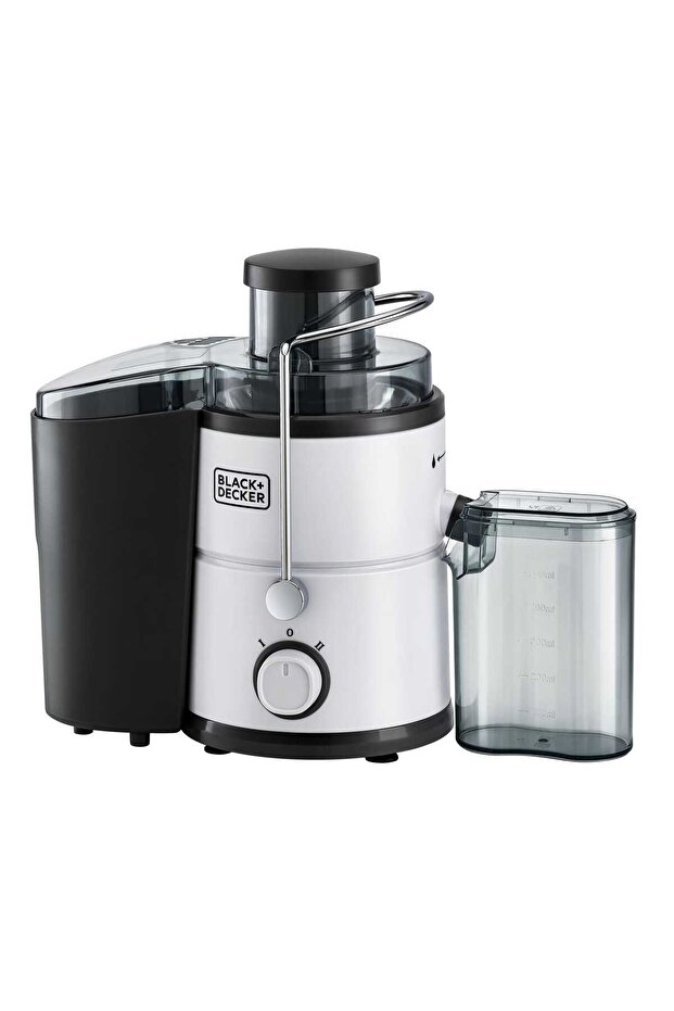 Black+Decker Juice Extractor, 600 W, Black/Silver