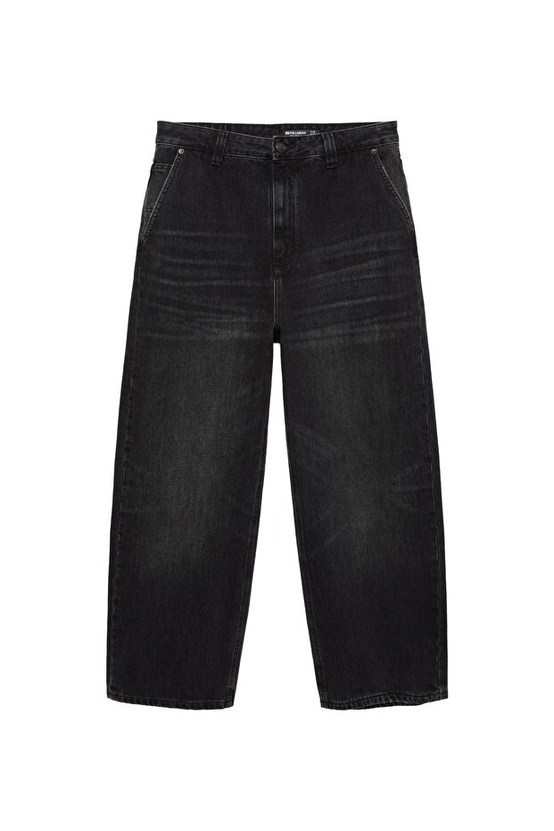 İşlemeli Skater Jean - 3