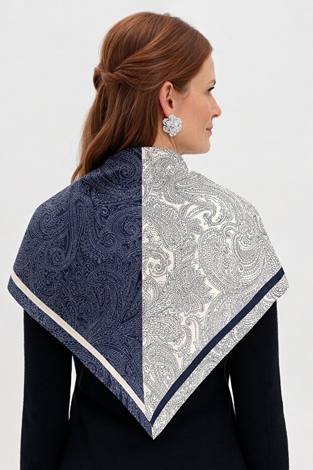 Choose Your Style Navy Blue Royal Scarf / Bandana / Accessory / Shawl 90X90 cm