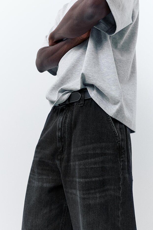 İşlemeli Skater Jean - 6