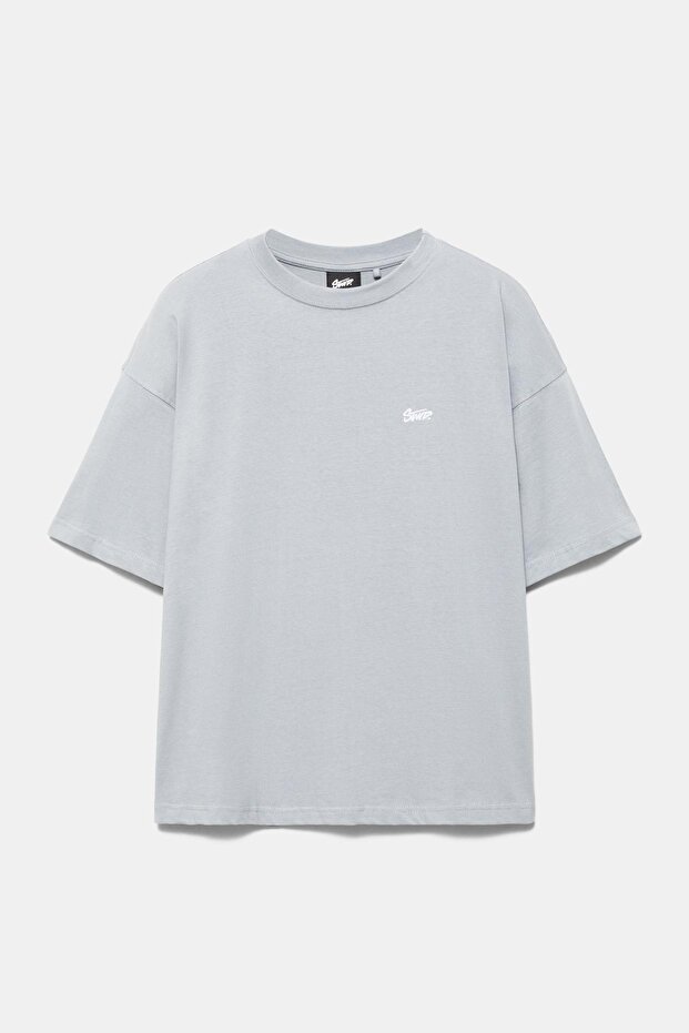 STWD logolu boxy tişört - 7