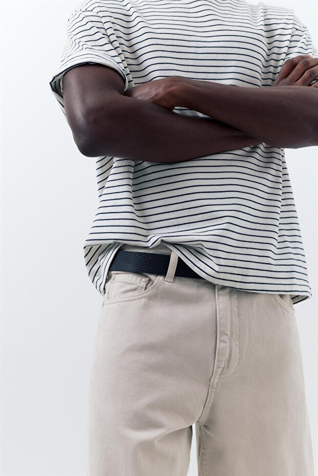 Denim bermuda şort - 6