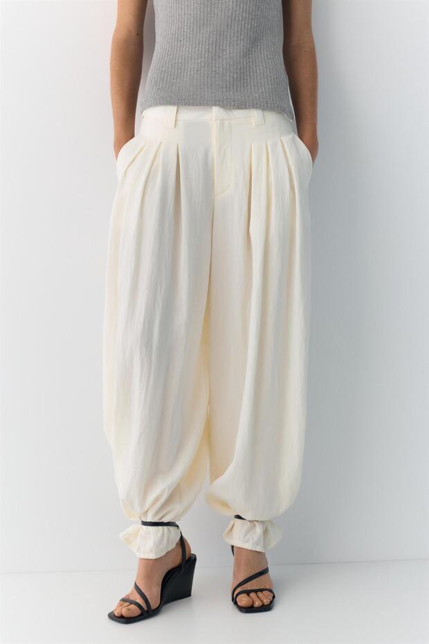 Barrel paça pensli pantolon - 4