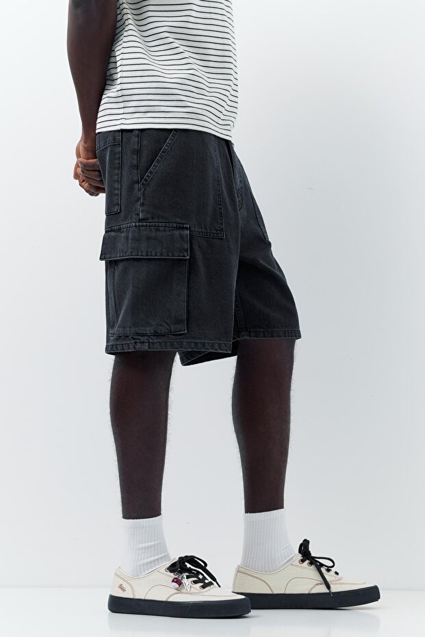 Baggy kargo bermuda - 4