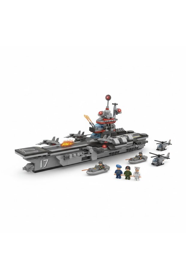 4 in 1 Military Aircraft Carrier Building Kit
