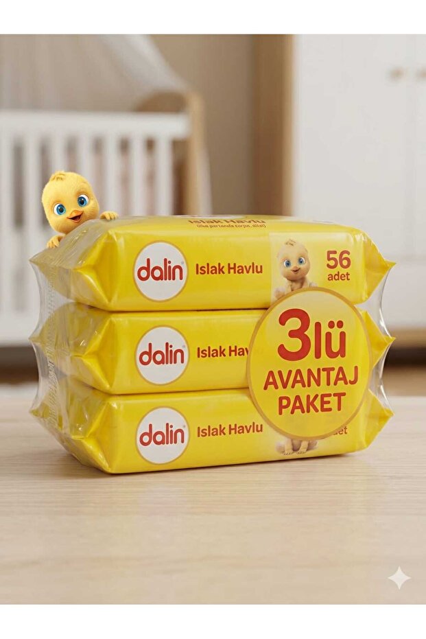 مناديل مبللة 56 قطعة 3 عبوات