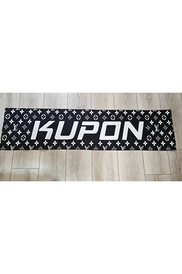 Kupon Black and White Patterned Car Trunk Towel - Universal Washable Car Trunk Mat