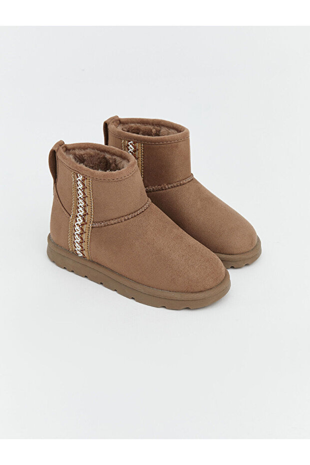 Two Mt Shop Quality Lcw Steps Beige Girls' Boots