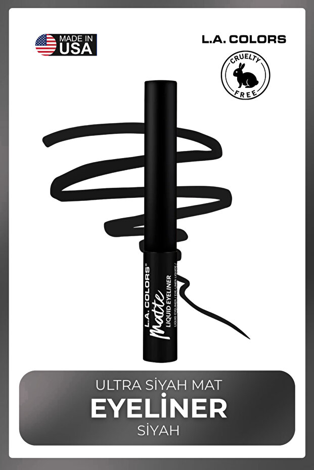 Liquid Eyeliner Collection - Ultra Black Matte and Shiny Finish Non-Caking Eyeliner # Cle801 Black