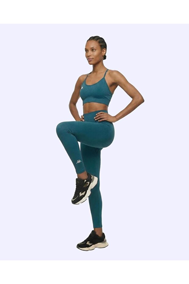 Selina Kadın Yeşil Slim Tayt - 5